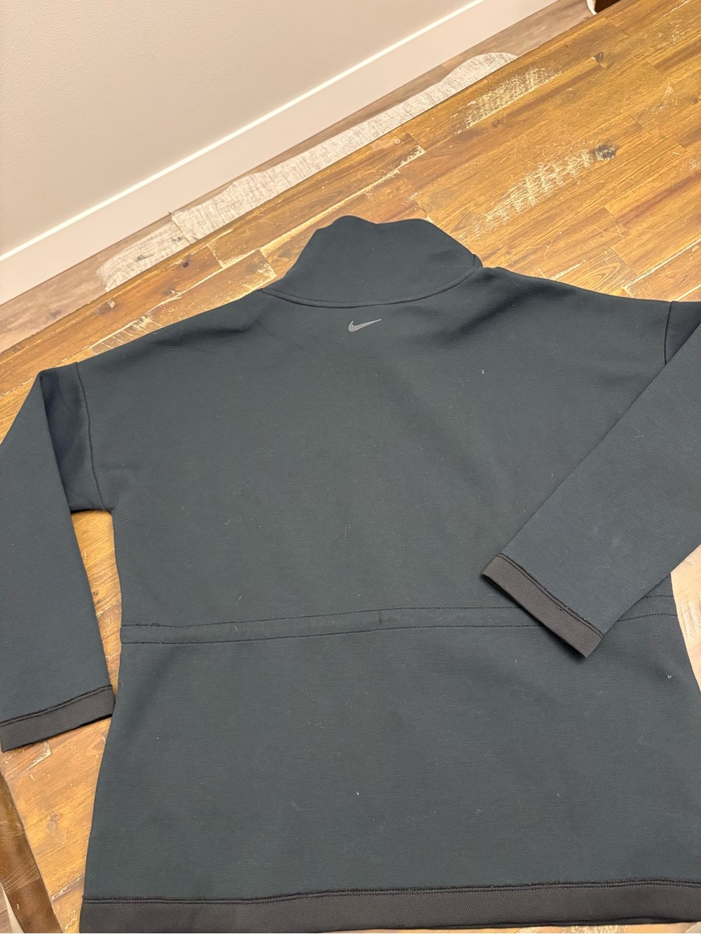 Nike Black Cowl-Neck Pullover with Waist Drawcord - Picture 2 of 4